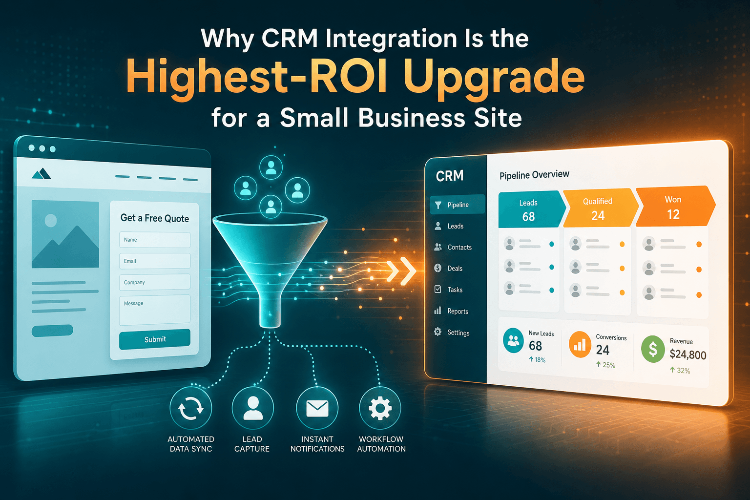 Why CRM Integration Is the Highest-ROI Upgrade for a Small Business Site