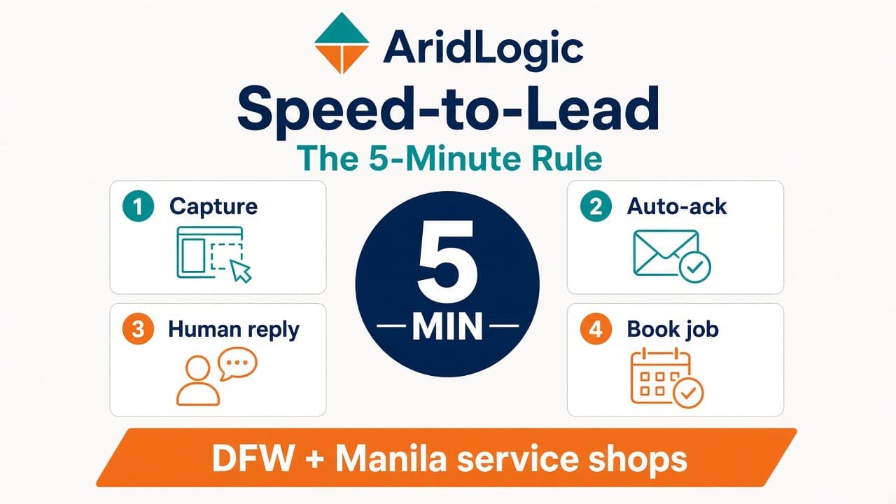 Speed-to-Lead: The 5-Minute Rule for DFW and Manila Service Shops