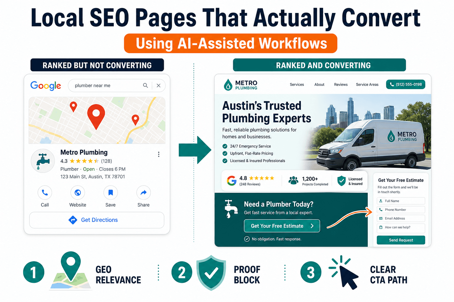 Local SEO Pages That Actually Convert (Using AI-Assisted Workflows)
