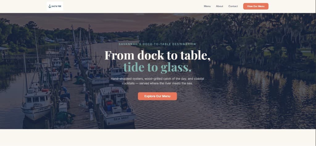 Coastal Bite website screenshot